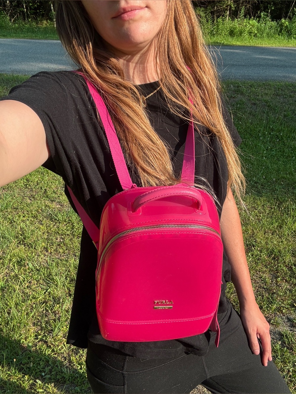 Furla Barbie Pink Candy Backpack - Picture 5 of 17